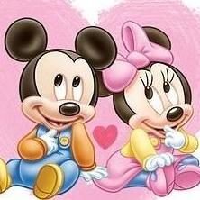 Mickey y Minnie Bebe